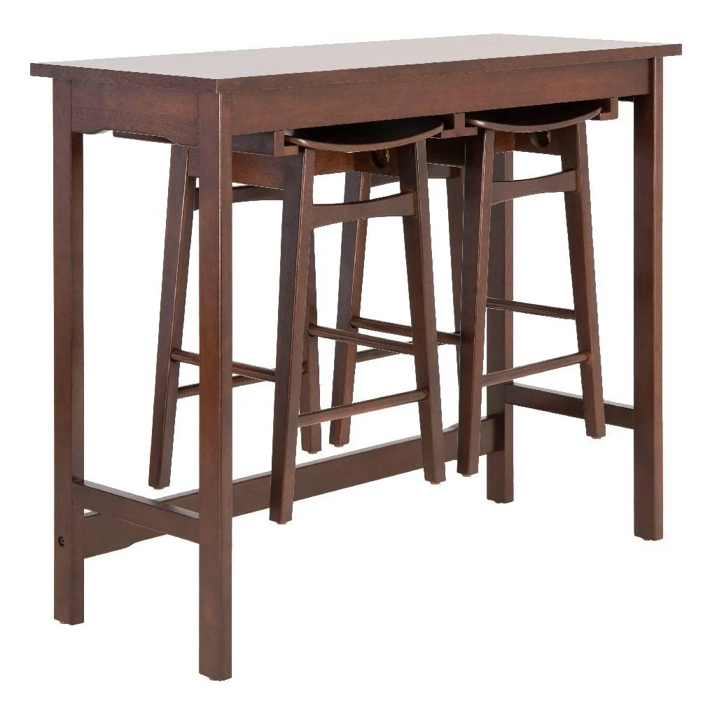 Colbie 3 Piece Pub Set In Espresso - Safavieh DNS1000B 5 Colbie 3 Piece Pub Set In Espresso - Safavieh DNS1000B - Image 3