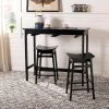 Colbie 3 Piece Pub Set In Black - Safavieh DNS1000C 2 Colbie 3 Piece Pub Set In Black - Safavieh DNS1000C -Safavieh Homeware 187 dns1000c room
