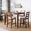 Melvin 5 Piece Pub Set In Brown/Beige - Safavieh DNS9200A