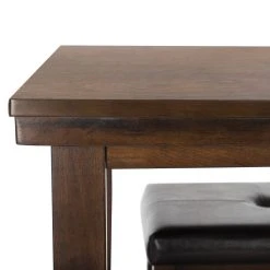 Billy 5 Piece Pub Set In Dark Brown/Black - Safavieh DNS9201A