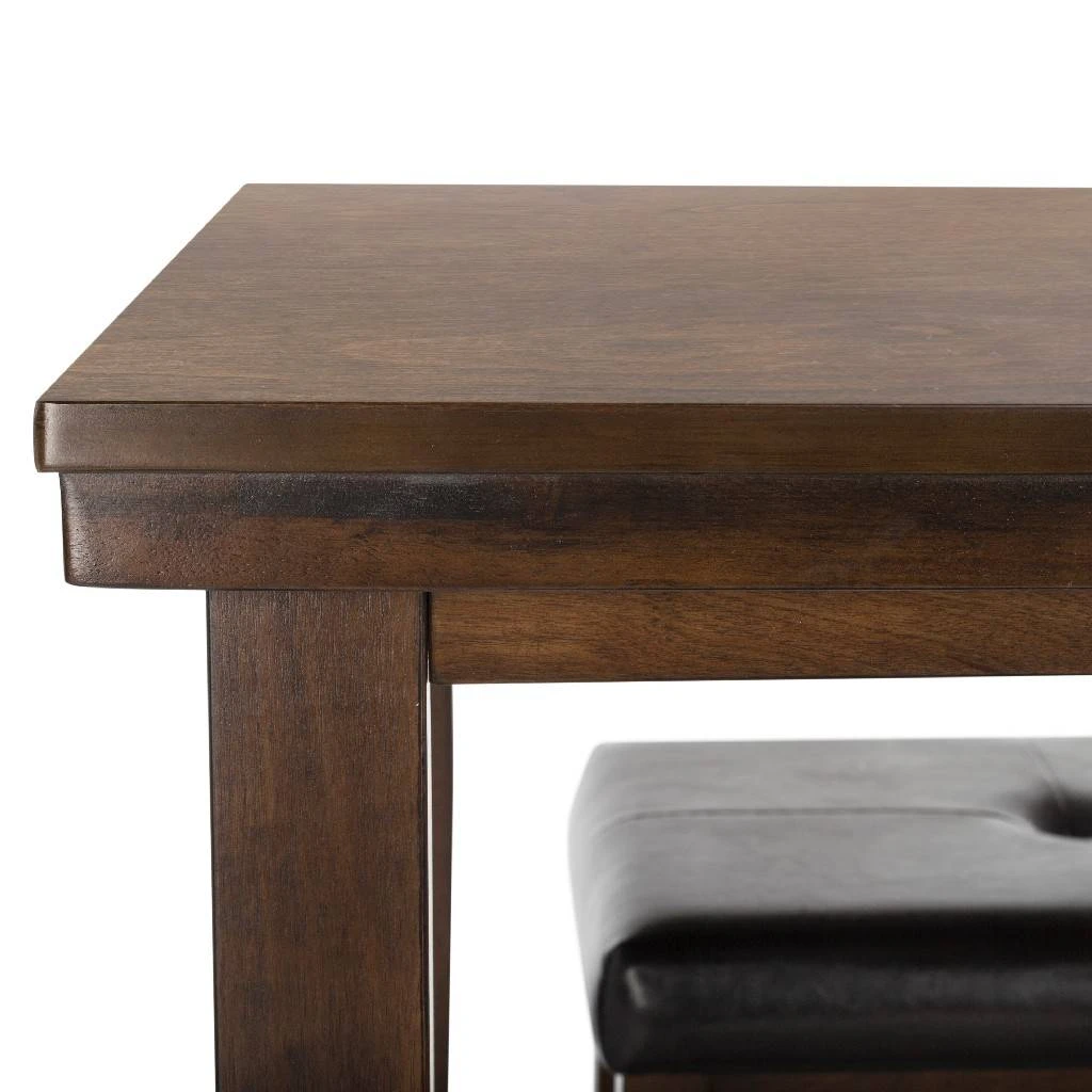 Billy 5 Piece Pub Set In Dark Brown/Black - Safavieh DNS9201A 3 Billy 5 Piece Pub Set In Dark Brown/Black - Safavieh DNS9201A