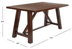 AINSLEE RECTANGLE DINING TABLE - Safavieh DTB9217A 23 AINSLEE RECTANGLE DINING TABLE - Safavieh DTB9217A -Safavieh Homeware 187 dtb9217a 9