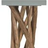 Hartwick Branched Side Table In Grey/Natural - Safavieh FOX1019B