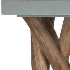 Hartwick Branched Side Table In Grey/Natural - Safavieh FOX1019B -Safavieh Homeware 187 fox1019b swatch