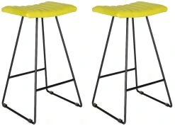 Akito Bar Stool In Green/Black - Safavieh FOX2010E-SET2