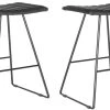 Akito Counter Stool In Black/Black - Safavieh FOX2011B-SET2 2 Akito Counter Stool In Black/Black - Safavieh FOX2011B-SET2 -Safavieh Homeware 187 fox2011b set2