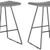 Akito Counter Stool In Grey/Black - Safavieh FOX2011C-SET2 -Safavieh Homeware 187 fox2011c set2