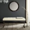 Micha Bench In Creme/Chrome - Safavieh FOX2023A -Safavieh Homeware 187 fox2023a room