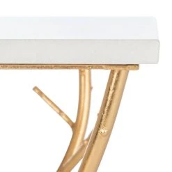ALEXA MARBLE TOP GOLD ACCENT TABLE - Safavieh FOX2501A 22 ALEXA MARBLE TOP GOLD ACCENT TABLE - Safavieh FOX2501A -Safavieh Homeware 187 fox2501a 7