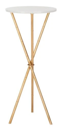 ROGER GOLD BASE ROUND TOP ACCENT TABLE - Safavieh FOX2515A 23 ROGER GOLD BASE ROUND TOP ACCENT TABLE - Safavieh FOX2515A -Safavieh Homeware 187 fox2515a 10