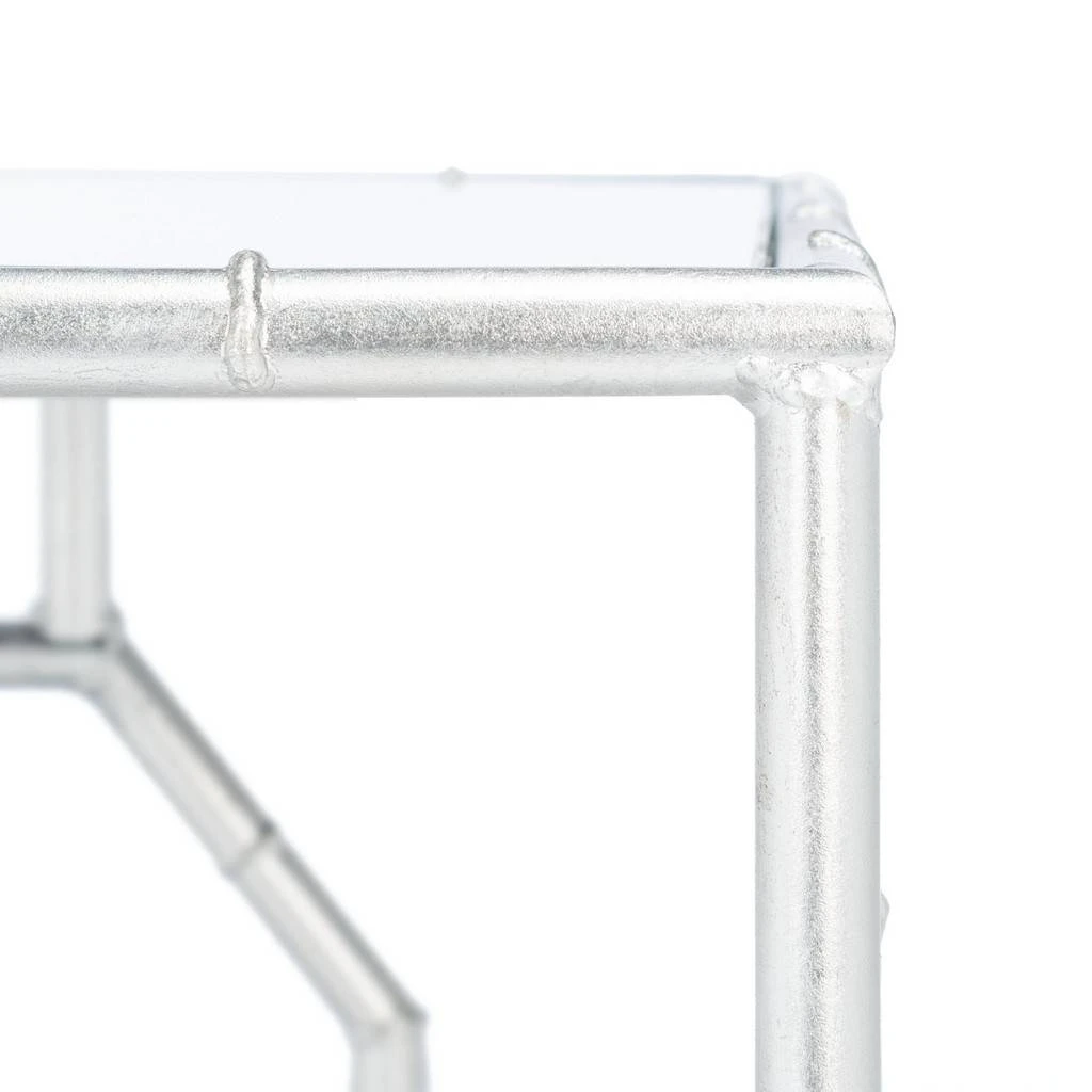 RORY SILVER MIRROR TOP ACCENT TABLE - Safavieh FOX2519A 9 RORY SILVER MIRROR TOP ACCENT TABLE - Safavieh FOX2519A - Image 7