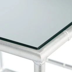 RORY SILVER MIRROR TOP ACCENT TABLE - Safavieh FOX2519A 20 RORY SILVER MIRROR TOP ACCENT TABLE - Safavieh FOX2519A -Safavieh Homeware 187 fox2519a 7