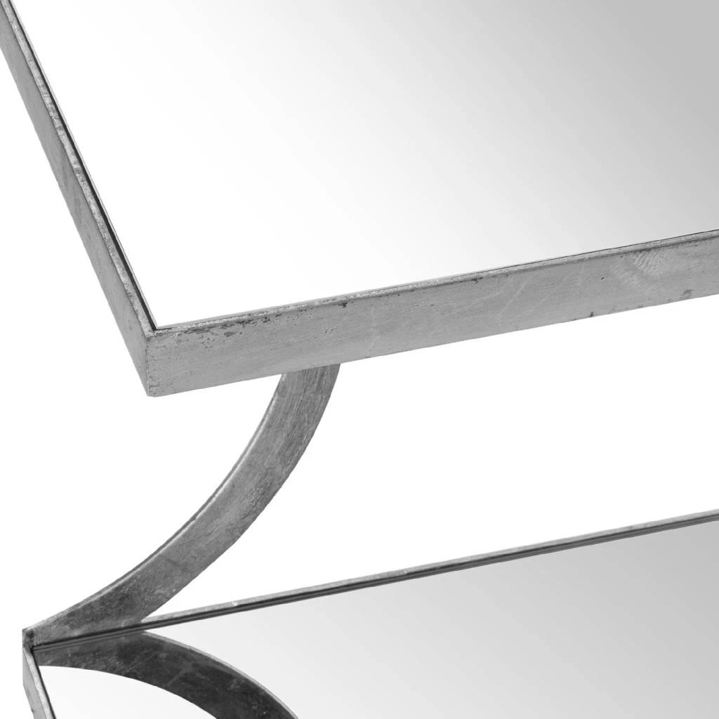 Sullivan Silver Leaf Accent Table In Silver - Safavieh FOX2526A 4 Sullivan Silver Leaf Accent Table In Silver - Safavieh FOX2526A - Image 2