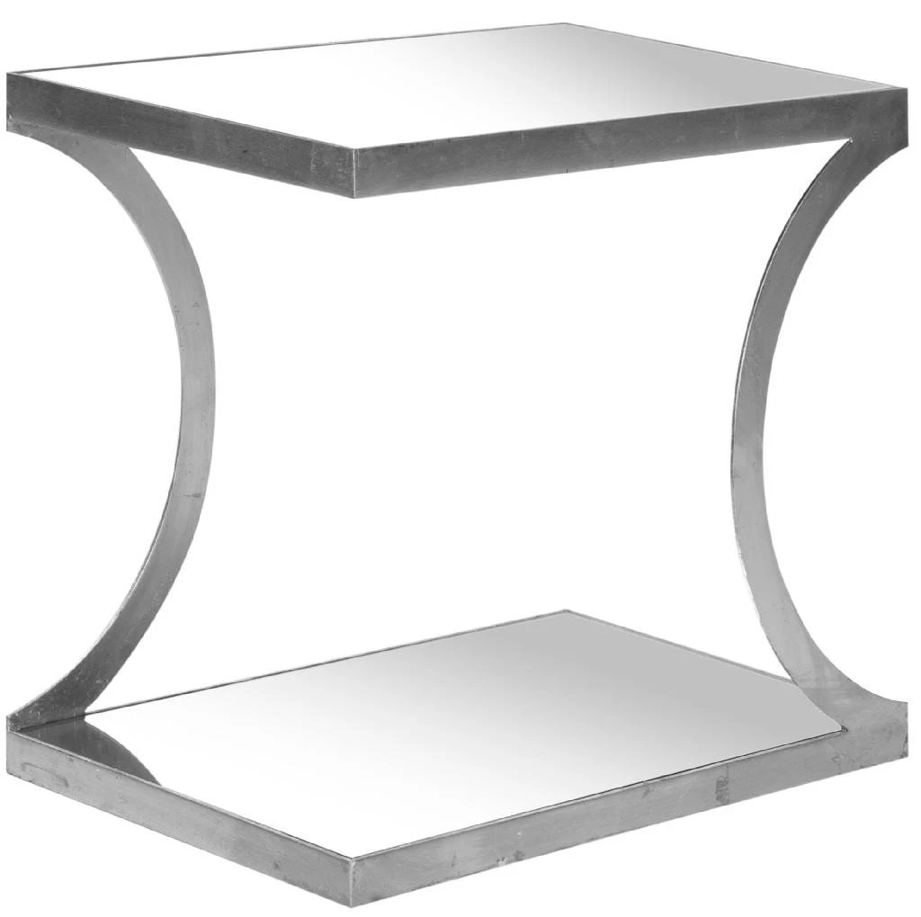 Sullivan Silver Leaf Accent Table In Silver - Safavieh FOX2526A 6 Sullivan Silver Leaf Accent Table In Silver - Safavieh FOX2526A - Image 4