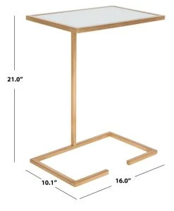 NEIL GOLD LEAF ACCENT TABLE - Safavieh FOX2528A -Safavieh Homeware 187 fox2528a 8