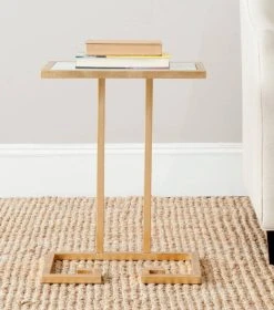 MURPHY GOLD LEAF ACCENT TABLE - Safavieh FOX2529A -Safavieh Homeware 187 fox2529a 2