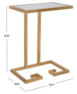 MURPHY GOLD LEAF ACCENT TABLE - Safavieh FOX2529A -Safavieh Homeware 187 fox2529a 9