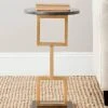 Cassidy Gold Leaf Accent Table In Gold/Black - Safavieh FOX2531A 2 Cassidy Gold Leaf Accent Table In Gold/Black - Safavieh FOX2531A -Safavieh Homeware 187 fox2531a room