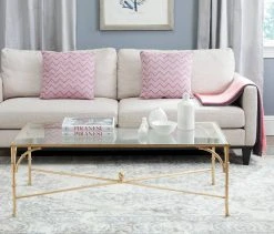 Maurice Coffee Table In Gold - Safavieh FOX2545A