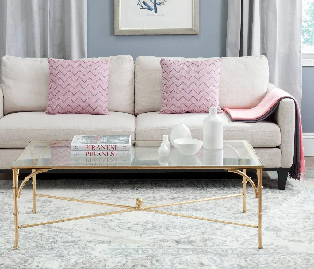Maurice Coffee Table In Gold - Safavieh FOX2545A 3 Maurice Coffee Table In Gold - Safavieh FOX2545A