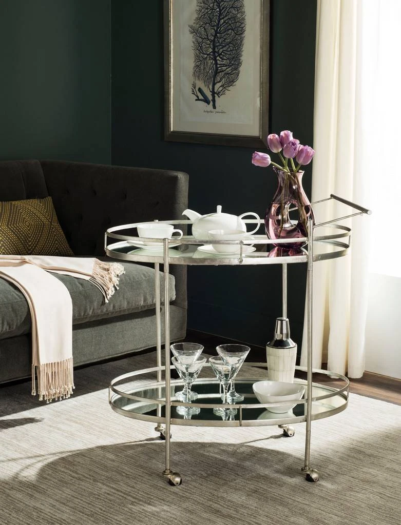 DANTE BAR CART - Safavieh FOX2553A 4 DANTE BAR CART - Safavieh FOX2553A - Image 3