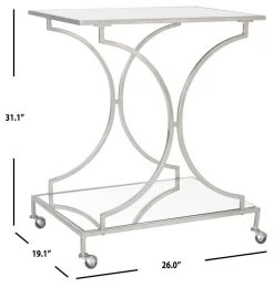 IGNATIUS BAR CART - Safavieh FOX2555A 13 IGNATIUS BAR CART - Safavieh FOX2555A -Safavieh Homeware 187 fox2555a 5