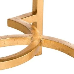 MITA MIRROR TOP GOLD LEAF END TABLE - Safavieh FOX2581A