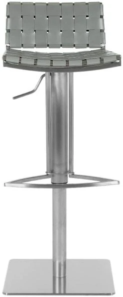Mitchell Gas Lift Swivel Bar Stool In Grey - Safavieh FOX3001D