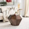 Grace Diamond Accent Table In Antique Copper - Safavieh FOX3219A -Safavieh Homeware 187 fox3219a room