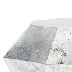Grace Diamond Accent Table In Antique Silver - Safavieh FOX3219B -Safavieh Homeware 187 fox3219b detail