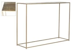 Risa Matrix Console In Antique Brass - Safavieh FOX3242A -Safavieh Homeware 187 fox3242a side