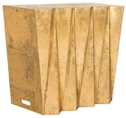 Gisela Hex Console In Gold - Safavieh FOX3244A -Safavieh Homeware 187 fox3244a side