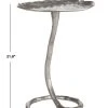 MINA SILVER FOIL PETAL SIDE TABLE - Safavieh FOX3246B -Safavieh Homeware 187 fox3246b 1