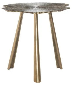 Portia Leaf Side Table In Brass - Safavieh FOX3247A 7 Portia Leaf Side Table In Brass - Safavieh FOX3247A -Safavieh Homeware 187 fox3247a front