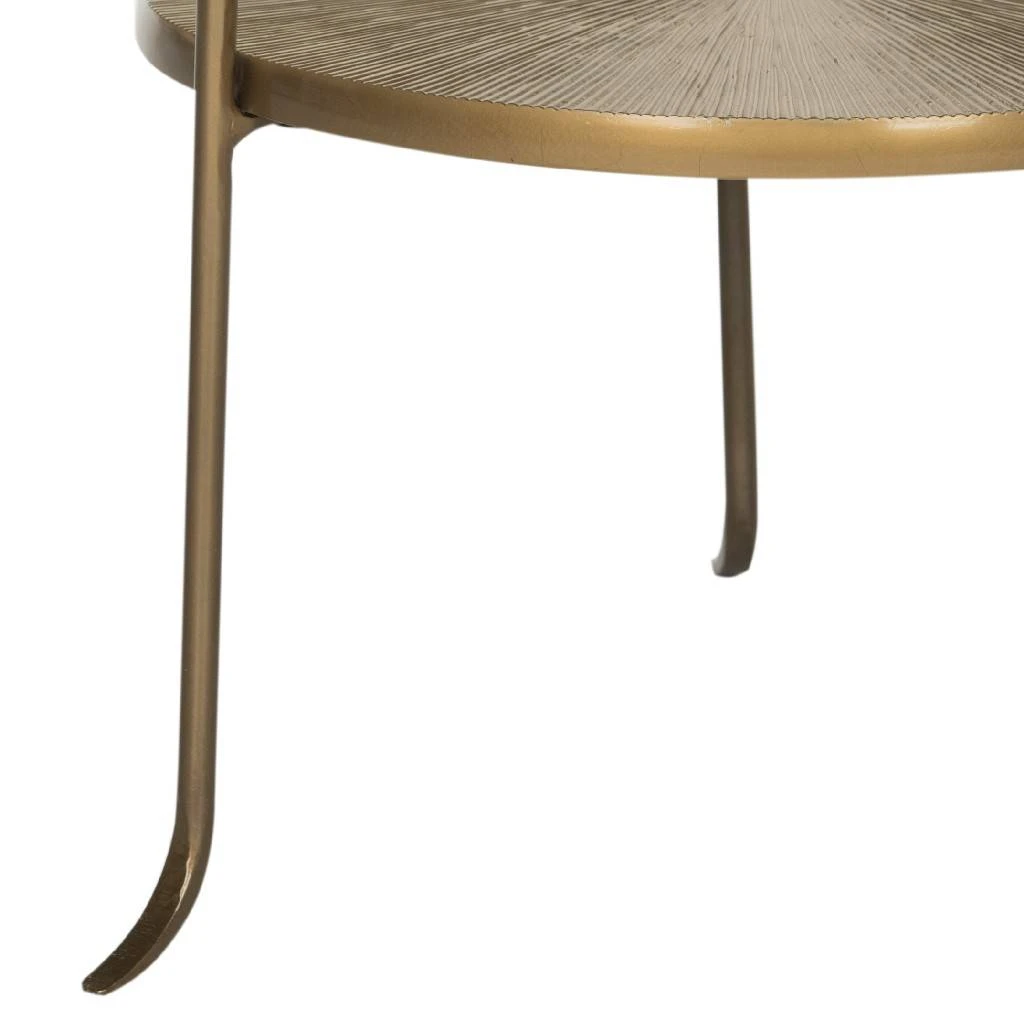 Elda Side Table In Brass - Safavieh FOX3251A 6 Elda Side Table In Brass - Safavieh FOX3251A - Image 4