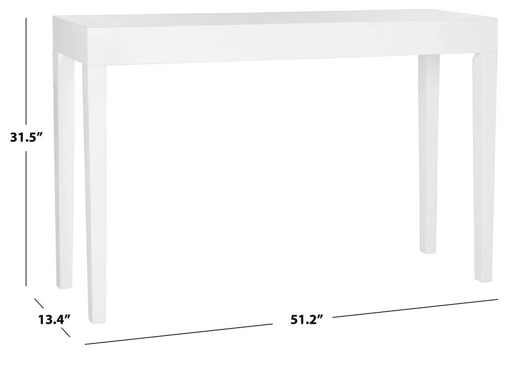 KAYSON MID CENTURY SCANDINAVIAN LACQUER CONSOLE TABLE - Safavieh FOX4204A 10 KAYSON MID CENTURY SCANDINAVIAN LACQUER CONSOLE TABLE - Safavieh FOX4204A - Image 8