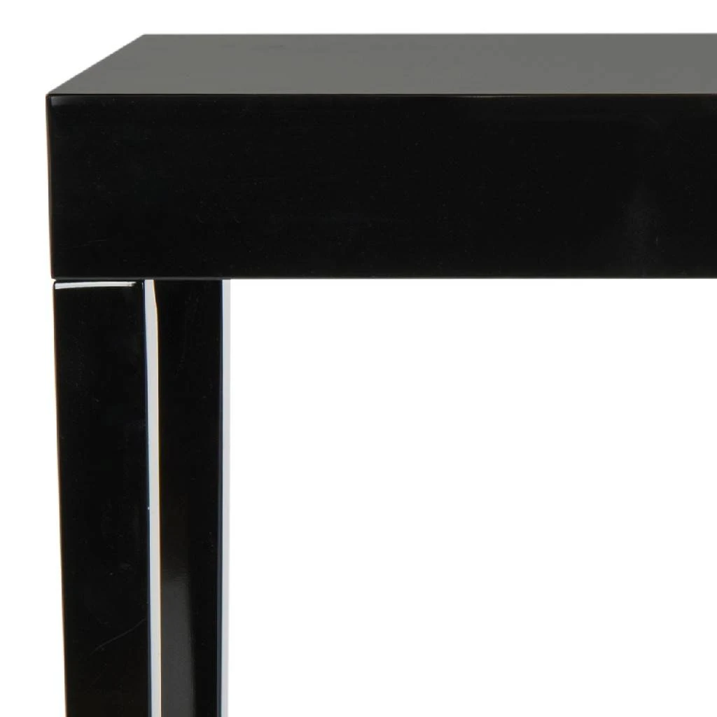 Kayson Mid Century Scandinavian Lacquer Console Table In Black - Safavieh FOX4204C 4 Kayson Mid Century Scandinavian Lacquer Console Table In Black - Safavieh FOX4204C - Image 2