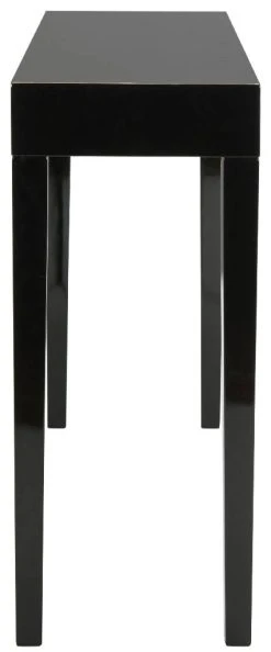 Kayson Mid Century Scandinavian Lacquer Console Table In Black - Safavieh FOX4204C 13 Kayson Mid Century Scandinavian Lacquer Console Table In Black - Safavieh FOX4204C -Safavieh Homeware 187 fox4204c side2