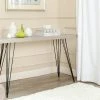 Wolcott Retro Mid Century Lacquer Console In Grey/Black - Safavieh FOX4208B -Safavieh Homeware 187 fox4208b room