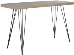 Wolcott Retro Mid Century Lacquer Console In Grey/Black - Safavieh FOX4208B -Safavieh Homeware 187 fox4208b side
