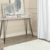 Wolcott Retro Mid Century Lacquer Console In Taupe/Black - Safavieh FOX4208D