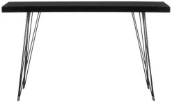 Wolcott Retro Mid Century Lacquer Console In Black - Safavieh FOX4208E