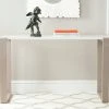 Bartholomew Mid Century Scandinavian Lacquer Console Table In White/Grey - Safavieh FOX4209B -Safavieh Homeware 187 fox4209b room