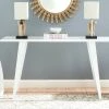 Manny Retro Mid Century Lacquer Console In White - Safavieh FOX4220B -Safavieh Homeware 187 fox4220b room