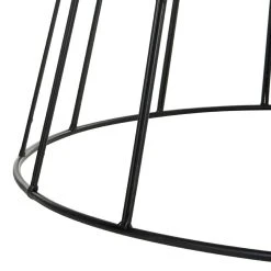 Deion Retro Mid Century Lacquer Coffee Table In White/Black - Safavieh FOX4259B -Safavieh Homeware 187 fox4259b leg