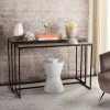 Garin Retro Mid Century Wood Stacking Console In Light Oak/Black - Safavieh FOX4267A -Safavieh Homeware 187 fox4267a room