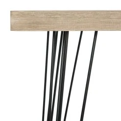 Lali Retro Mid Century Wood Console In Light Oak/Black - Safavieh FOX4269A -Safavieh Homeware 187 fox4269a detail