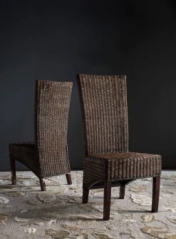 SIESTA 17''H WICKER SIDE CHAIR (SET OF 2) - Safavieh FOX6000A-SET2