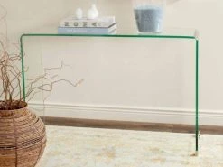 Ambler Console Table In Clear - Safavieh FOX6012A