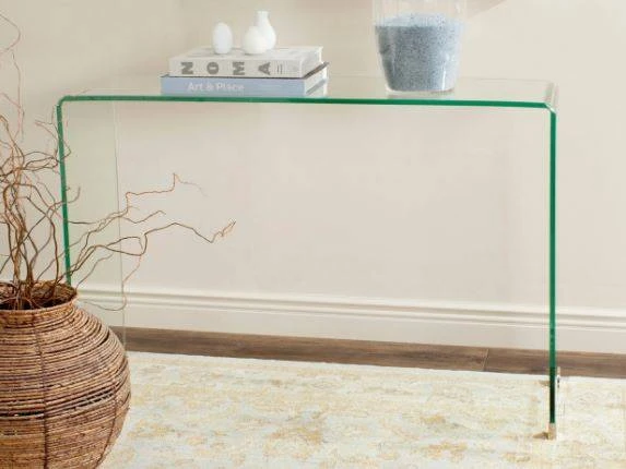 Ambler Console Table In Clear - Safavieh FOX6012A 3 Ambler Console Table In Clear - Safavieh FOX6012A
